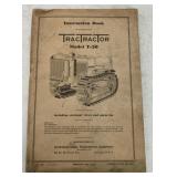IH TracTractor T-20 Instruction Book