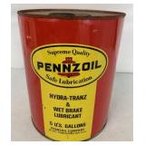Five Gallon Pennzoil Hydra-Tranz/Lubricant Can