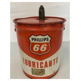 Five Gallon Phillips 66 Lubricants Can