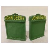 pr of Cast John Deere Radiator Bookends