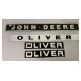 (4) Oliver Decals/John Deere Tractor Emblem