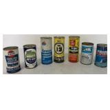 (7) Amoco/Sears/Mac's/Prestone/others Cans