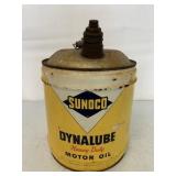Five Gallon Sunoco Dynalube Motor Oil Can