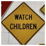 Metal Watch Children Road Sign