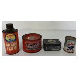 (4) Amoco/Dow/Lubriko/Chevrolet Cans