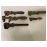 (5) Pipe Wrenches- Wright Wrench & others