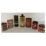(7) D-P/Raeco/Dunlop/Las'stik/Brasso Cans