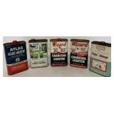 (5) Gunk/Oriole/Atlas/Wizard Quart Cans