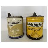(2) Five Gallon Ridgid/Cen-Pe-Co Cans