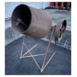 Belt drive cement mixer