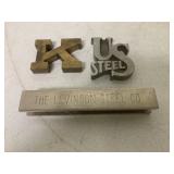 (3) pcs-US Steel/Kawneer/Levinson Steel Adv.