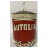 5 Gallon Autoline Oil Co. Can