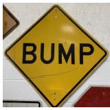 Metal BUMP Road Sign