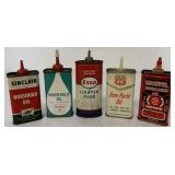 (5) Esso/Sinclair/Phillips 66/Marvel Oil Cans