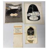 4 Cleveland Automobile brochures