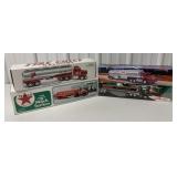 4 different Texaco Trucks in boxes