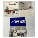 3 Snow Removal Brochures Sicard/Clarktor/other