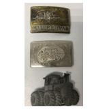 Caterpillar, Galion & John Deere belt buckles