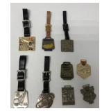 9 construction equipment and show watch fobs