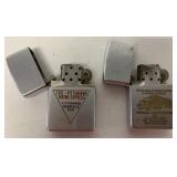 (2) Zippo Lighters Erie-PGH/Beverage Transport