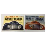 (2) 1948 Ford Truck light & heavy duty brochures