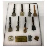 (12) CAT Watch Fobs/Serial Number Tag