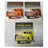 (3) Federal Trucks Brochures 1800/3000/4400