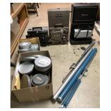 25+ 16mm Projectors/Screens/Movies/Empty Cases