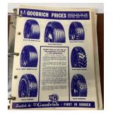 Goodyear/Goodrich Tire Binder Data Sheets