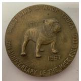 50th Anniv. Mack Bulldog Paperweight/Medallion