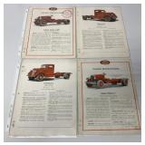 (4) Indiana Trucks Brochures 17/86/87/95DR