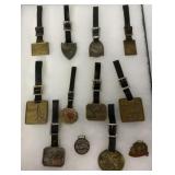 12 Const. Watch Fobs-Grove/P&H/Bantam-others
