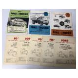 8 Ford Truck brochures and spec. sheets