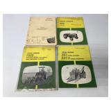(4) John Deere Operator Manuals/Parts Catalog