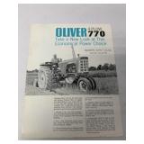Oliver 4-Plow 770 Tractor Brochure