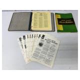 2 Binders John Deere Service Bulletins
