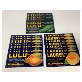 35+ Laurel/Lulu Unused Produce Labels