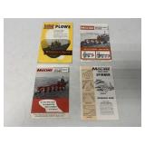 (4) Minneapolis-Moline Plow Brochures
