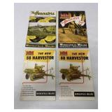 (4) Minneapolis-Moline Harvester Brochures