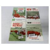 (4) Ford Planters/Baler/Harvester Brochures