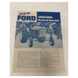 New Ford 4000/5000 Orchard Specials Brochure