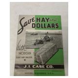 J.I. Case Save Hay & Dollars Hay Balers Brochure