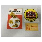 (3) Minneapolis-Moline Brochure/Decal/Labels