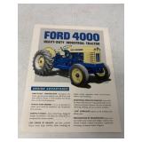 Ford 4000 Heavy Duty Industrial Tractor Brochure