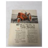 Case 67 New Thrills Tractor Operation Brochure