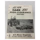 Case "400" High-Clearance Tractors Brochure