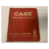 Case Farm Power Machinery Binder/Contents