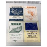 (4) Michigan Power Shovel Co. Brochures
