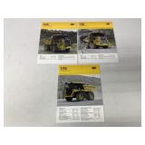 (3) Caterpillar Off-Highway Truck Brochures