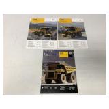 (3) Caterpillar Off-Highway Truck Brochures
